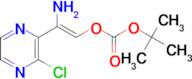 2-amino-2-(3-chloropyrazin-2-yl)vinyl tert-butyl carbonate