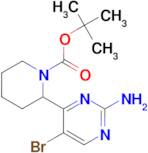 tert-butyl 2-(2-amino-5-bromopyrimidin-4-yl)piperidine-1-carboxylate