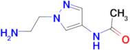 N-[1-(2-aminoethyl)-1H-pyrazol-4-yl]acetamide