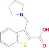 3-(pyrrolidin-1-ylmethyl)-1-benzothiophene-2-carboxylic acid