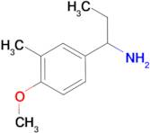 [1-(4-methoxy-3-methylphenyl)propyl]amine