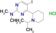 5-iodo-4-(1-isopropylpiperidin-2-yl)-N,N-dimethylpyrimidin-2-amine hydrochloride