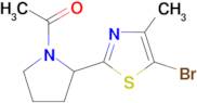 2-(1-acetylpyrrolidin-2-yl)-5-bromo-4-methyl-1,3-thiazole