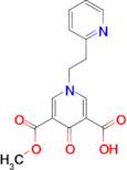 5-(methoxycarbonyl)-4-oxo-1-(2-pyridin-2-ylethyl)-1,4-dihydropyridine-3-carboxylic acid