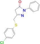 3-{[(4-chlorophenyl)thio]methyl}-1-phenyl-1H-pyrazol-5-ol
