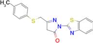 1-(1,3-benzothiazol-2-yl)-3-{[(4-methylphenyl)thio]methyl}-1H-pyrazol-5-ol