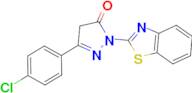 1-(1,3-benzothiazol-2-yl)-3-(4-chlorophenyl)-1H-pyrazol-5-ol