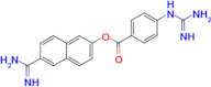 6-[amino(imino)methyl]-2-naphthyl 4-{[amino(imino)methyl]amino}benzoate dimethanesulfonate