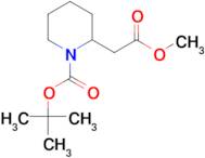 tert-Butyl 2-(2-methoxy-2-oxoethyl)piperidine-1-carboxylate hydrochloride
