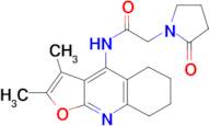N-(2,3-Dimethyl-5,6,7,8-tetrahydrofuro[2,3-b]quinolin-4-yl)-2-(2-oxopyrrolidin-1-yl)acetamide