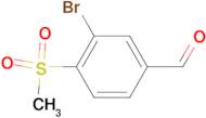 3-Bromo-4-(methylsulfonyl)benzaldehyde