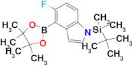 1-(tert-Butyldimethylsilyl)-5-fluoro-4-(4,4,5,5-tetramethyl-1,3,2-dioxaborolan-2-yl)-1H-indole