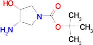 Tert-butyl rac-(3S,4R)-3-amino-4-hydroxy-1-pyrrolidinecarboxylate