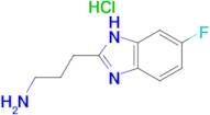 [3-(5-fluoro-1H-benzimidazol-2-yl)propyl]amine hydrochloride