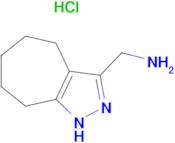 (1,4,5,6,7,8-hexahydrocyclohepta[c]pyrazol-3-ylmethyl)amine hydrochloride