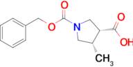 (3R,4S)-1-(BENZYLOXYCARBONYL)-4-METHYLPYRROLIDINE-3-CARBOXYLIC ACID