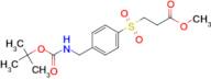 METHYL 3-(4-((TERT-BUTOXYCARBONYLAMINO)METHYL)PHENYLSULFONYL)PROPANOATE