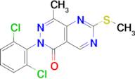 6-(2,6-DICHLOROPHENYL)-8-METHYL-2-(METHYLTHIO)PYRIMIDO[4,5-D]PYRIDAZIN-5(6H)-ONE