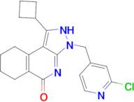 3-((2-CHLOROPYRIDIN-4-YL)METHYL)-1-CYCLOBUTYL-6,7,8,9-TETRAHYDRO-3H-PYRAZOLO[3,4-C]ISOQUINOLIN-5(4…