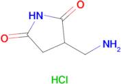3-(AMINOMETHYL)PYRROLIDINE-2,5-DIONE HCL