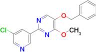 5-BENZYLOXY-2-(5-CHLORO-PYRIDIN-3-YL)-4-METHOXY-PYRIMIDINE