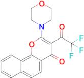 2-Morpholino-3-(2,2,2-trifluoroacetyl)-4H-benzo[hchromen-4-one