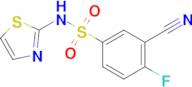 3-CYANO-4-FLUORO-N-(THIAZOL-2-YL)BENZENESULFONAMIDE