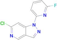 6-CHLORO-1-(6-FLUOROPYRIDIN-2-YL)-1H-PYRAZOLO[4,3-C]PYRIDINE