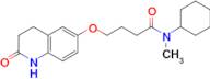 N-CYCLOHEXYL-N-METHYL-4-((2-OXO-1,2,3,4-TETRAHYDROQUINOLIN-6-YL)OXY)BUTANAMIDE