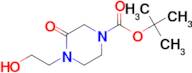 TERT-BUTYL 4-(2-HYDROXYETHYL)-3-OXOPIPERAZINE-1-CARBOXYLATE