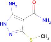 5-AMINO-3-(METHYLTHIO)-4-PYRAZOLECARBOXAMIDE