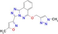 3-(5-METHYLISOXAZOL-3-YL)-6-[(1-METHYL-1H-1,2,3-TRIAZOL-4-YL)METHOXY][1,2,4]TRIAZOLO[3,4-A]PHTHALA…