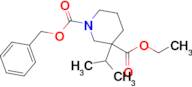 ETHYL 1-CBZ-3-ISOPROPYLPIPERIDINE-3-CARBOXYLATE