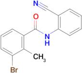 3-BROMO-N-(2-CYANOPHENYL)-2-METHYLBENZAMIDE