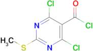 4,6-DICHLORO-2-(METHYLTHIO)PYRIMIDINE-5-CARBONYL CHLORIDE
