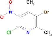 3-BROMO-6-CHLORO-2,4-DIMETHYL-5-NITROPYRIDINE