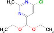 4-CHLORO-6-(DIETHOXYMETHYL)-2-METHYLPYRIMIDINE