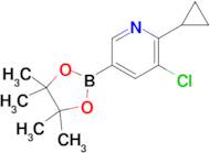 3-CHLORO-2-CYCLOPROPYL-5-(4,4,5,5-TETRAMETHYL-1,3,2-DIOXABOROLAN-2-YL)PYRIDINE