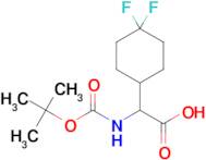 2-((TERT-BUTOXYCARBONYL)AMINO)-2-(4,4-DIFLUOROCYCLOHEXYL)ACETIC ACID