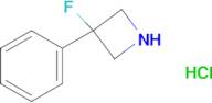 3-FLUORO-3-PHENYLAZETIDINE HCL