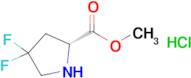 (R)-METHYL 4,4-DIFLUOROPYRROLIDINE-2-CARBOXYLATE HCL