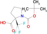 (S)-1-(TERT-BUTOXYCARBONYL)-2-(TRIFLUOROMETHYL)PYRROLIDINE-2-CARBOXYLIC ACID