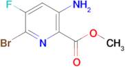 METHYL 3-AMINO-6-BROMO-5-FLUOROPICOLINATE