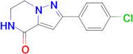 2-(4-CHLOROPHENYL)-6,7-DIHYDROPYRAZOLO[1,5-A]PYRAZIN-4(5H)-ONE