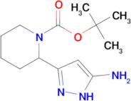 TERT-BUTYL 2-(5-AMINO-1H-PYRAZOL-3-YL)PIPERIDINE-1-CARBOXYLATE