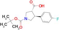 TRANS-1-(TERT-BUTOXYCARBONYL)-4-(4-FLUOROPHENYL)PYRROLIDINE-3-CARBOXYLIC ACID