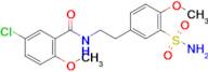 N-[2-[3-(AMINOSULFONYL)-4-METHOXYPHENYL]ETHYL]-5-CHLORO-2-METHOXY-BENZAMIDE