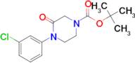 TERT-BUTYL 4-(3-CHLOROPHENYL)-3-OXOPIPERAZINE-1-CARBOXYLATE