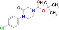 TERT-BUTYL 4-(4-CHLOROPHENYL)-3-OXOPIPERAZINE-1-CARBOXYLATE