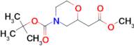 TERT-BUTYL 2-((METHOXYCARBONYL)METHYL) MORPHOLINE-4-CARBOXYLATE